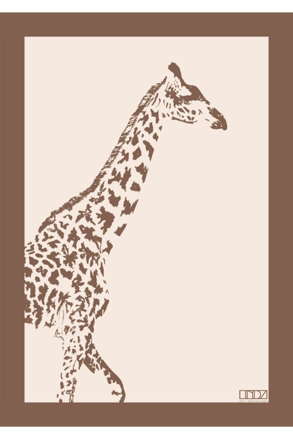 Poster Collection "Africa" Giraffe im Grafik Design von design-vie.at in Wien