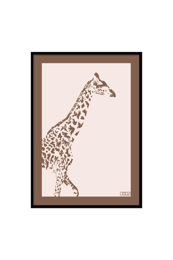 Poster Collection "Africa" Giraffe im Grafik Design von design-vie.at in Wien