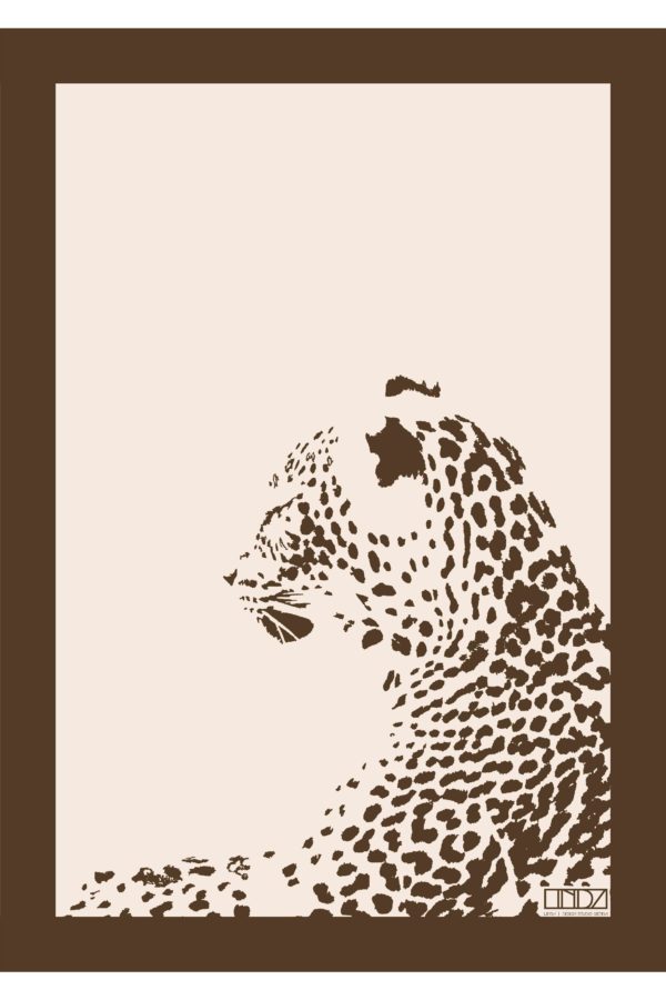 Poster Collection "Africa" Leopard im Grafik Design von design-vie.at in Wien