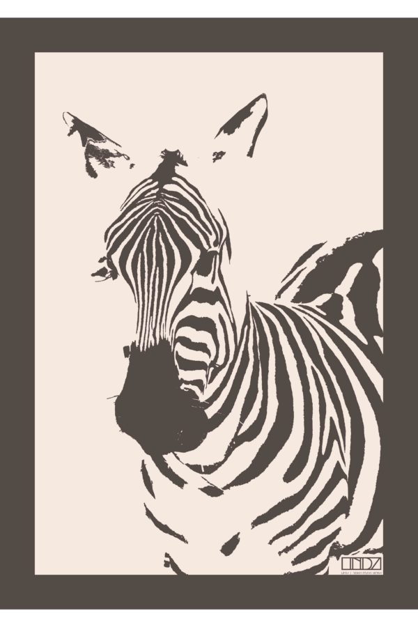 Poster Collection "Africa" Zebra im Grafik Design von design-vie.at in Wien