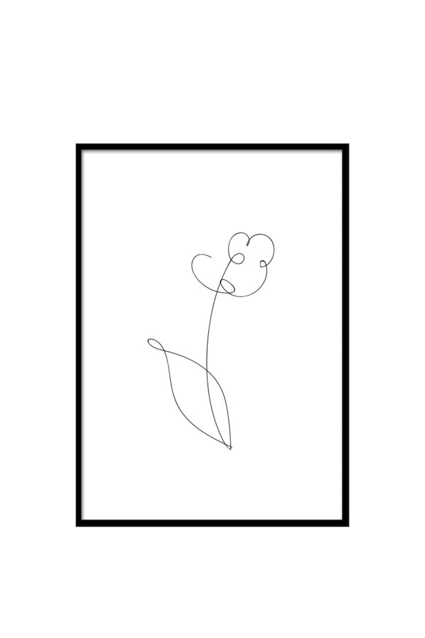 Flower Poster im Minmalistic Grafik Design bei 3DDC.com in Wien