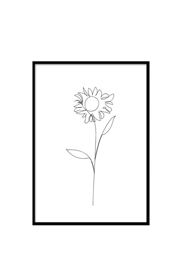 Flower Poster im Minmalistic Grafik Design bei 3DDC.com in Wien